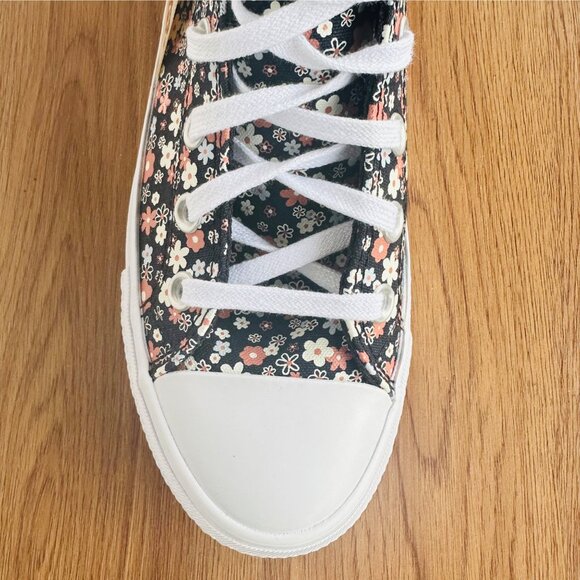 ⭐Converse Ctas Lift Platform Hi Sz 7.5 Women Shoes Flowers Sneaker Black A14264C - Picture 11 of 15